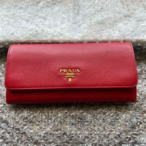 prada long wallet size|authentic prada wallet.